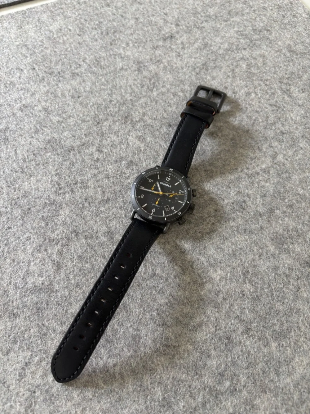 Canfield Sport Chronograph Watch (Black)